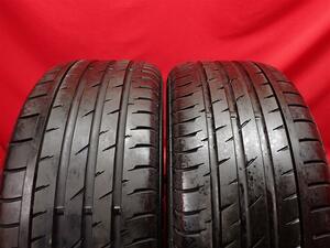 中古タイヤ 245/45R18 96Y 2本セット コンチネンタル コンチスポーツコンタクト3E SSR CONTINENTAL ContiSportContact 3E SSR 8.5分山★n18