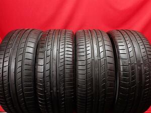 中古タイヤ 225/40R18 92Y 4本セット コンチネンタル コンチ スポーツ コンタクト 5 CONTINENTAL ContiSportContact 5 9分山★n18