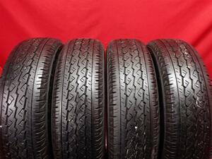 中古タイヤ 165R13 6PR 4本セット ブリヂストン V600 BRIDGESTONE V600 6.5分山★n13 商用車6PR プロボックス サクシード カリーナバン