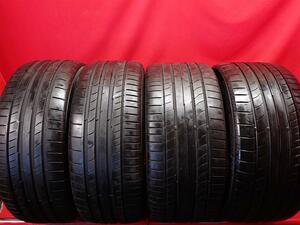 中古タイヤ 225/40R18 92Y 245/35R18 92Y 4本セット コンチネンタル コンチスポーツコンタクト5 ContiSportContact 5 8分山★n18