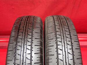 タイヤ2本 《 ダンロップ 》 エナセーブ VAN01 [ 155/80R14 88/86N ]7分山★ 商用車 プロボックス サクシード n14