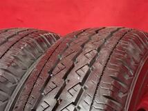 タイヤ2本 《 ブリヂストン 》 V600 [ 165/80R14 97/95N ]8.5分山★ 商用車8PR NV200 ボンゴ タウンエースn14_画像4