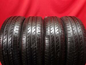 中古タイヤ 185/55R16 83V 4本セット ヨコハマ ブルーアース YOKOHAMA BLUEARTH 8分山★n16 フィールダー シャトル フィット グレイス