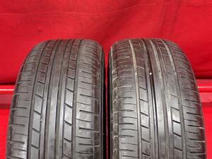 タイヤ2本 《 ヨコハマ 》 エコス ES31 [ 195/55R15 85V ]7.5分山★ カローラ シビック ミラージュ ランサー インテグラ n15