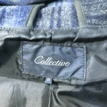 《良品◎》Collective コレクティブ メンズビギ★チェックデザイン*フーデットショートダッフルコート*ネイビー*サイズ01(MW3043)◆S80_画像5