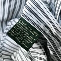 《良品◎》RALPH LAUREN ラルフローレン★ストライプデザインシャツ*ブラック/ホワイト*サイズ32/33(MA5952)◆S60_画像5