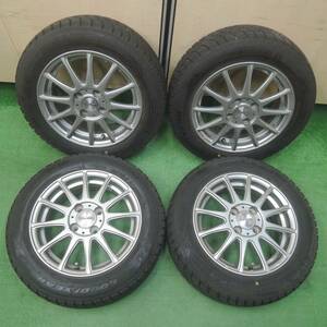 *送料無料*バリ溝！キレイ！9分★スタッドレス 165/65R14 グッドイヤー アイスナビ6 ravrion LUMIERE 14インチ PCD100/4H★4011906SYス