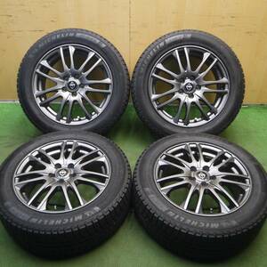 *送料無料*超バリ溝！キレイ！9.5分以上★レガシィ 等 205/55R16 スタッドレス ミシュラン X-ICE3+ VELVA PCD100/5H★4012903Hス