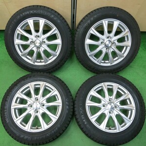 *送料無料*バリ溝！20年！キレイ！ほぼ10分★スタッドレス 175/65R15 ダンロップ ウインターマックス03 JOKER PCD100/4H★4012904イス