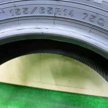 *送料無料*バリ溝 21年 ほぼ10分★スタッドレス 155/65R14 ダンロップウインターマックスWM02 タント ムーヴ スペーシア等★4013102イスタ_画像4