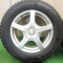 [送料無料] バリ溝！9.5分★スタッドレス 215/65R16 トーヨー ウインタートランパス TX JOKER weds PCD114.3 100/5H マルチ★3102601TNス_画像2