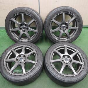 *送料無料* キレイ★WORK EMOTION WFT EMT-T7R 235/45R17 ニットー NT555 G2 ワーク エモーション PCD114.3/5H★4021206HAノ