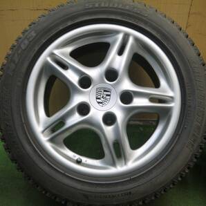 *送料無料* バリ溝 綺麗 8.5分★ポルシェ ボクスター 986 純正 205/55R16 225/50R16 スタッドレス BS MZ-03 PCD130/5H★4021310Hスの画像2