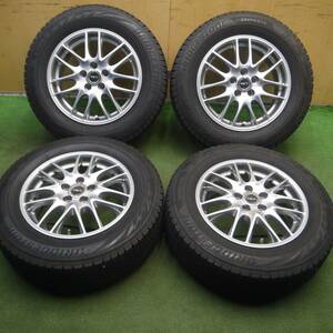 *送料無料* バリ溝！キレイ！9分★プリウス等 195/65R15 スタッドレス ブリヂストン ブリザック VRX2 FEID 15インチ PCD100/5H★4021311Hス