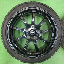 *送料無料* バリ溝！20年！9.5分★スタッドレス LM SPORT 195/45R17 ダンロップ ウインターマックス 03 PCD114.3/5H★4021706イス_画像4