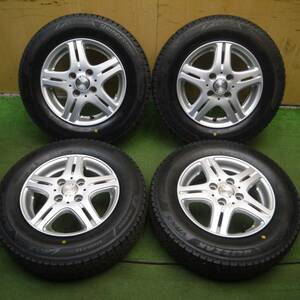 *送料無料* タイヤほぼ未使用！21年★スタッドレス 145/80R13 ブリヂストン ブリザック VRX3 DUFACT DF5 PCD100/4H★4021602Hス