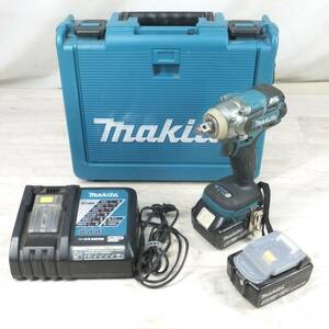 [送料無料] ◆makita マキタ 充電式インパクトレンチ TW285DRGX 18V バッテリー2個 充電器付き 電動工具◆