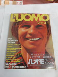 【雑誌】ルオモ　ヴォーグ　24　L'UOMO VOGUE　イタリア版＋日本語版　1973年9月　浜野安宏/柴田良三/池田満寿夫/東野芳明/川上元美