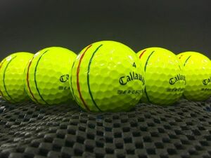 [B0B-04C] Callaway ERC SOFT Triple Track 2021年モデル イエロー 30球 キャロウェイ トリプルトラック ロストボール