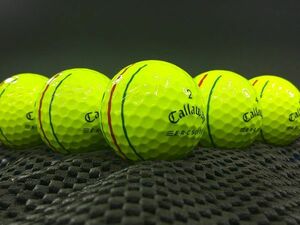 [B0B-05C] Callaway ERC SOFT Triple Track 2021年モデル イエロー 30球 キャロウェイ トリプルトラック ロストボール