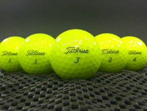 [B1E-07C] Titleist AVX 2022年モデル イエロー 20球 タイトリスト ロストボール