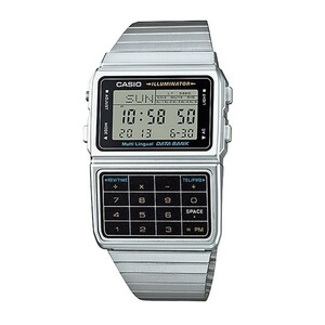 CASIO カシオ メンズ レディース 昭和 レトロ データバンク シルバー デジタル 男女兼用 DBC-611-1 腕時計 プレゼント 卒業 入学 お祝い