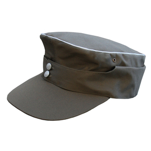 【送料無料】WW2 ナチス ドイツ軍 M43 陸軍 規格帽 フィールドグレー 緑 サマー 夏 綿 将校 レプリカ 複製 57~62cm