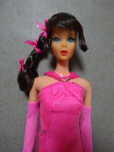Barbie Dressed Doll「おしゃべりBarbieヘッド＆別ツイストボディ(機能なし)＋SEARS フォーマル/ピンクドレス(完品) set」～USED～