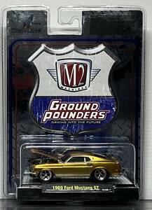 1/64　M2Machines ground pounders 1969 Ford Mustang GT　マスタングGT　未開封品　グラウンドパウンダーズ　エムツーマシーンズ