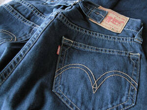 Levi's リーバイスType 1 Lot 902-01 Dark Blue Back Cinch Button Fly Denim Pants Original Condition Length Japan Made Size 32