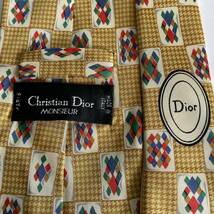 Christian Dior(クリスチャンディオール) マルチカラーマイクロ四角ネクタイ_画像1