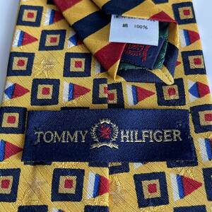 TOMMY HILFIGER（トミーヒルフィガー） 黄色四角三角ネクタイ