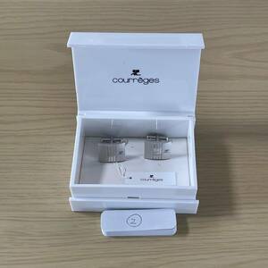 Courreges(クレージュ)② カフス　カフリンクス　カフスボタン 新品　未使用　タグ付き　箱付き