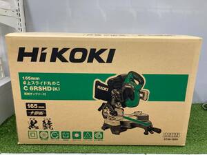 【未使用品】HiKOKI(ハイコーキ) 卓上スライド丸のこ AC100V 刃径165mm 黒鯱付き C6RSHD(K)　ITTUS529FCDH