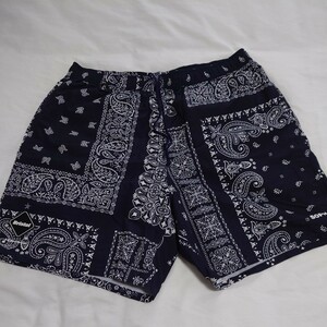 ソフ ブリストル F.C.R.B NYLON EASY SHORTS FCRB-210043 NAVY size XL ショーツ バンダナ柄