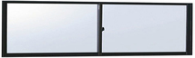 アルミサッシ YKK フレミング 半外付 引違い窓 W1235×H370 （11903）複層_画像1