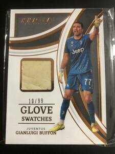 10/99 ジャンルイージブッフォン PANINI IMMACULATE COLLECTION SOCCER GLOVE SWATCHES JUVENTUS GIANLUIGI BUFFON グローブカード