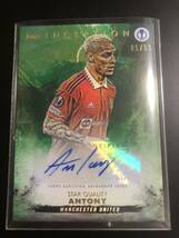 89/99 アントニー TOPPS INCEPTION SOCCER STAR QUALITY ANTONY MANCHESTER UNITED マンチェスターユナイテッド 直筆サイン_画像1