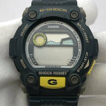 CASIO/カシオ/G-SHOCK/Gショック/G-7900/SHOCK RESIST/デジタル/イエロー×ネイビー系カラー/20BAR/クォーツ/メンズ腕時計/ジャンク/T261_画像5