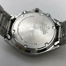 SEIKO/セイコー/ALBA/アルバ/FIELD GEAR/V657-9110/クロノグラフ/デイト/シルバーカラー/10BAR/クォーツ/メンズ腕時計/ジャンク/T123_画像8