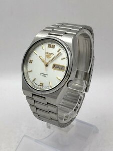 1円～/SEIKO/セイコー/5/ファイブ/7009-3131/17石/3針/デイデイト/シルバーカラー/ラウンド/自動巻/メンズ腕時計/稼動品/ジャンク/T236