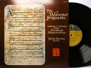 LP H 71308 デニス・スティーヴンス アカデミア・モンテヴェルディアーナ THE WORCESTER FRAGMENTS 【8商品以上同梱で送料無料】