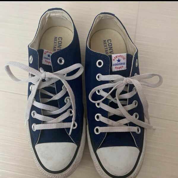 コンバース　スニーカー　24cm converse ネイビー　紺色