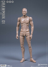 DAMTOYS 1/12スケール ドローマン 男性素体 デッサン 人形 アクションフィギュア DPS01 1/12 SCALE ACTION FIGURE “DRAWMAN” _画像2