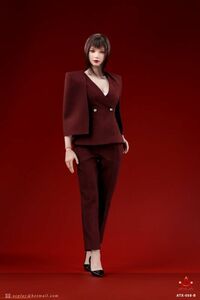 ACPLAY ATX-058 B Office Lady Business suit 女性ビジネススーツ＆ハイヒール 1/6スケール 女性用コスチュームセット 赤 AT201対応