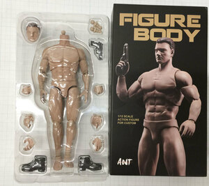 ANT 筋肉男 マッスル マスキュラー 1/12スケールフィギュア 男性ボディ素体 デッサン人形 AM116 1/12 Muscle Male Body 1/12