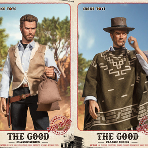 SCB01 荒野の用心棒 名無しの男 風1/6スケールフィギュア SNAKE TOYS 1/6 Classic Series The Good Deluxe Edition WEST COWBOYの画像5
