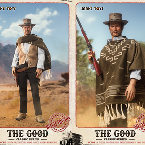 SCB01 荒野の用心棒 名無しの男 風1/6スケールフィギュア SNAKE TOYS 1/6 Classic Series The Good Deluxe Edition WEST COWBOYの画像2