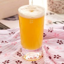 ペアタンブラーグラス 富士山グラス 田島硝子 タジマガラス Tajimaglass 2個セット ビールグラス 富士山 桜 桜富士 日本製 桐箱 ビール_画像3