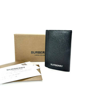 【中古美品】 BURBERRY バーバリー 6連キーケース レザー ブラック 8014667 1